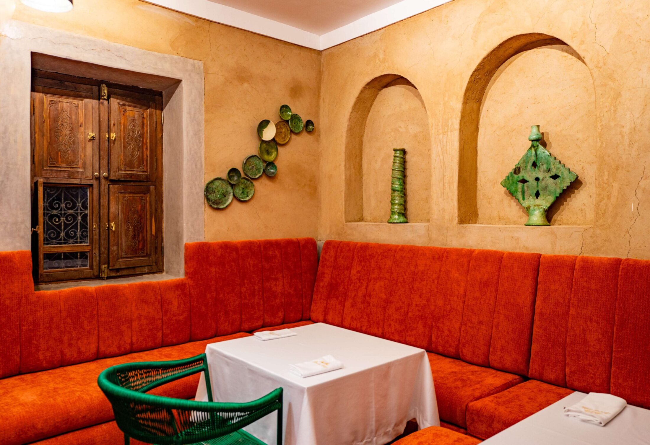 Interior restaurant in the Desert of Agafay